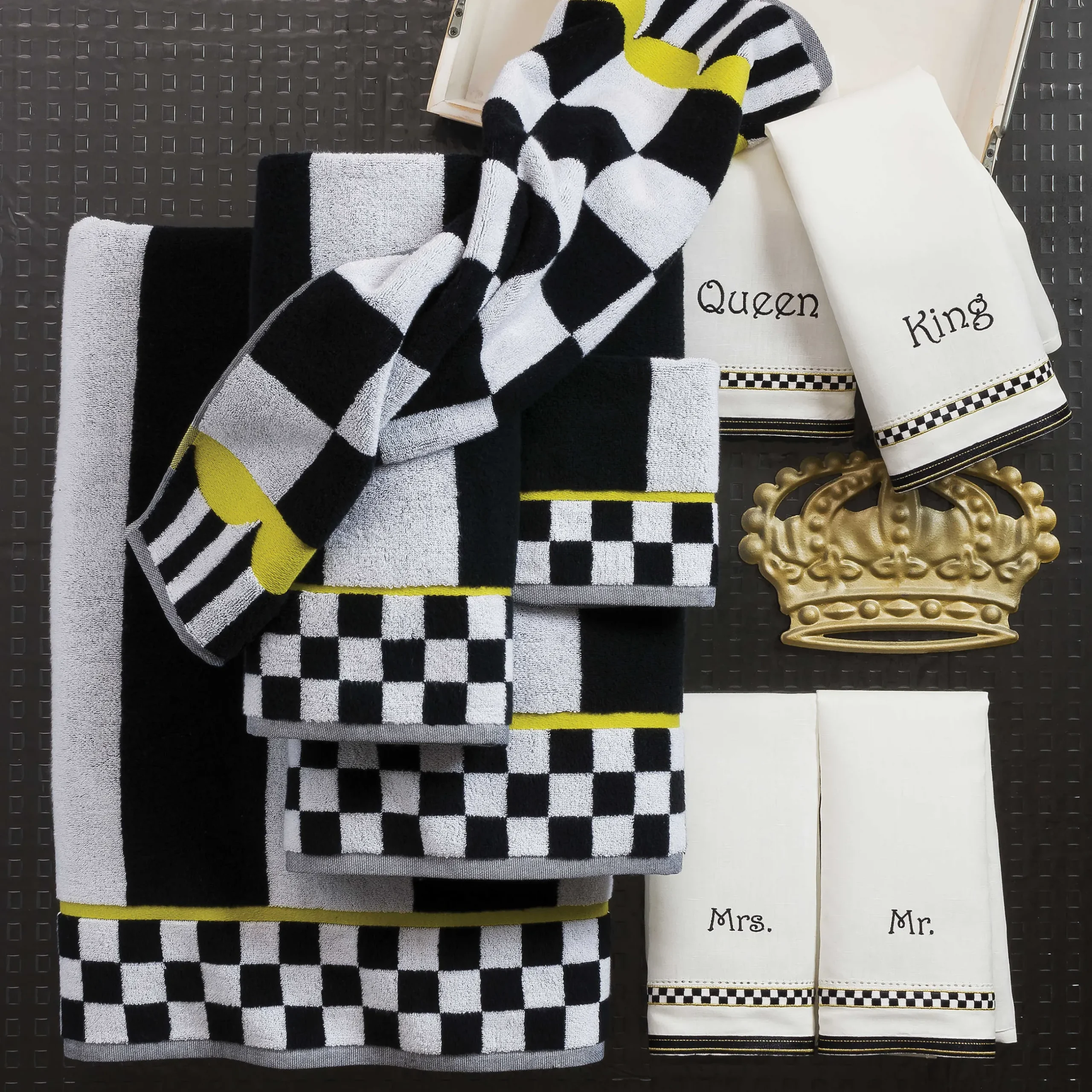 Bath & Bath Accessories|MacKenzie-Childs Courtly Stripe Hand Towel