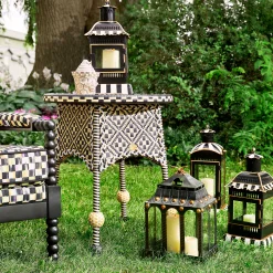 Spring|The Fall Shop|MacKenzie-Childs Courtly Stripe Large Candle Lantern