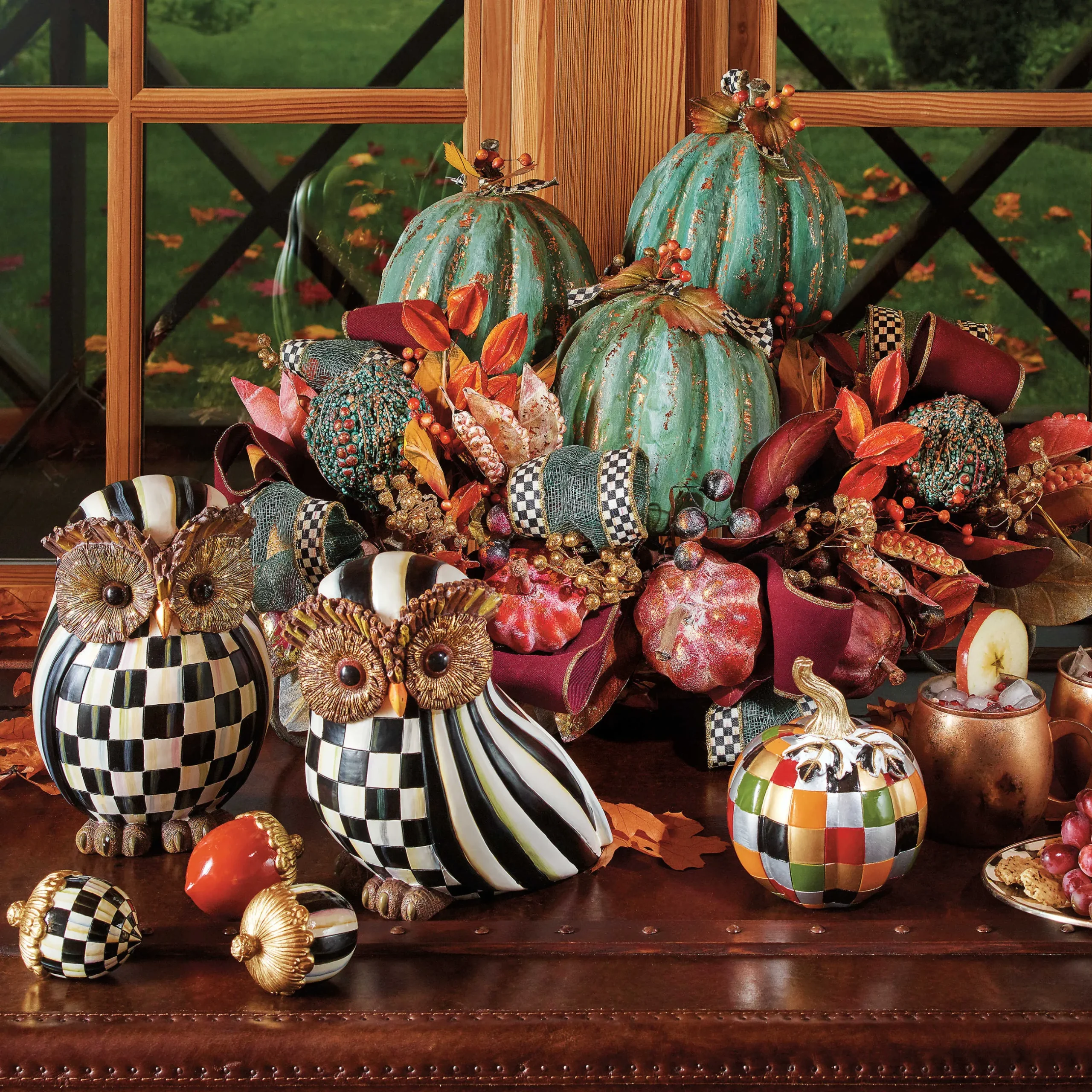 The Halloween Shop|The Fall Shop|MacKenzie-Childs Courtly Stripe Owl