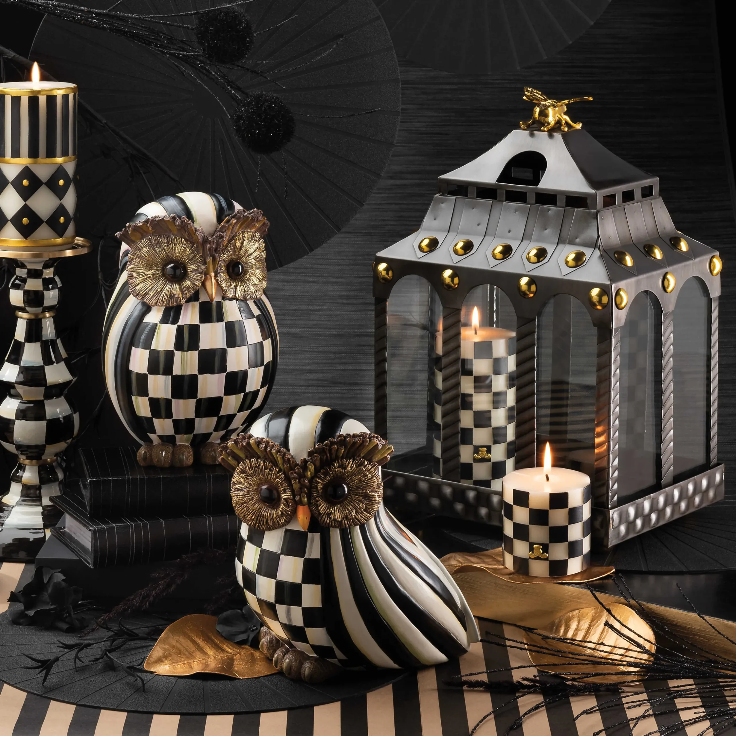 The Halloween Shop|The Fall Shop|MacKenzie-Childs Courtly Stripe Owl