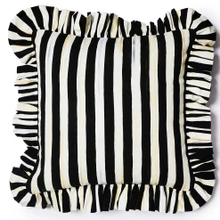 Pillows, Throws, & Cushions|MacKenzie-Childs Courtly Stripe Ruffle Throw Pillow