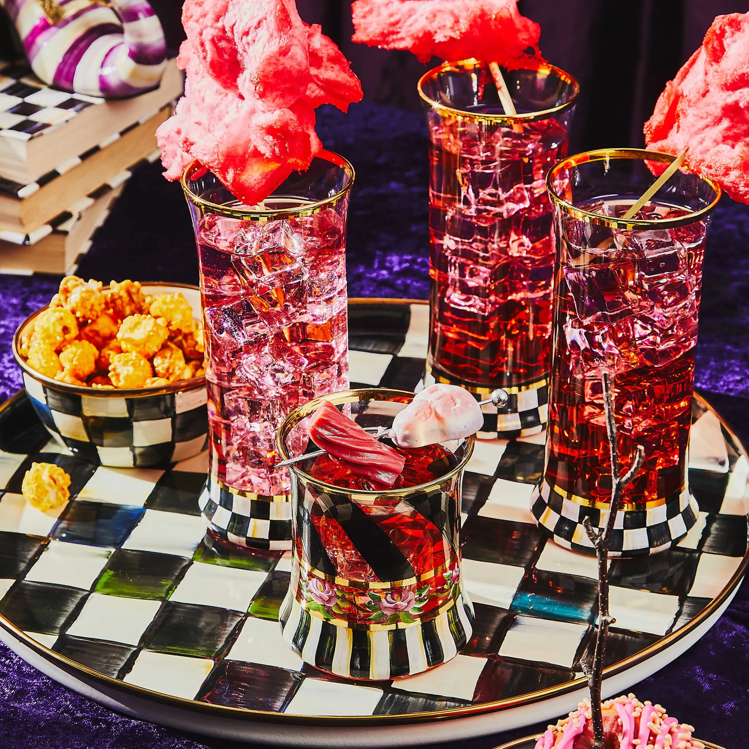 Drinkware|Bar Entertaining|MacKenzie-Childs Courtly Stripe Shot Glass