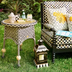 Spring|The Fall Shop|MacKenzie-Childs Courtly Stripe Small Candle Lantern