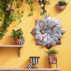 Outdoor|MacKenzie-Childs Courtly Stripe Tabletop Urn