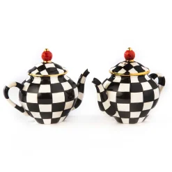 Table Accessories|MacKenzie-Childs Courtly Teapot Salt Pepper Set