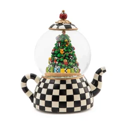 Holiday|Room Accents|MacKenzie-Childs Courtly Teapot Snow Globe