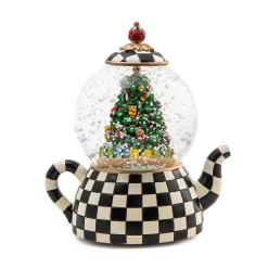 Holiday|Room Accents|MacKenzie-Childs Courtly Teapot Snow Globe