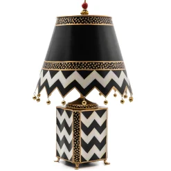 Lighting|MacKenzie-Childs Courtly Zig Zag Table Lamp