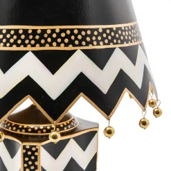 Lighting|MacKenzie-Childs Courtly Zig Zag Table Lamp