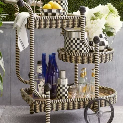 Outdoor|Bar Entertaining|MacKenzie-Childs Courtyard Bar Cart