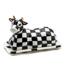 Serveware|MacKenzie-Childs Cow Creamery Butter Dish