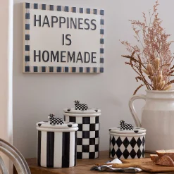Kitchen Storage & Organization|MacKenzie-Childs Cow Creamery Canisters, Set of 3