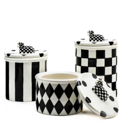 Kitchen Storage & Organization|MacKenzie-Childs Cow Creamery Canisters, Set of 3