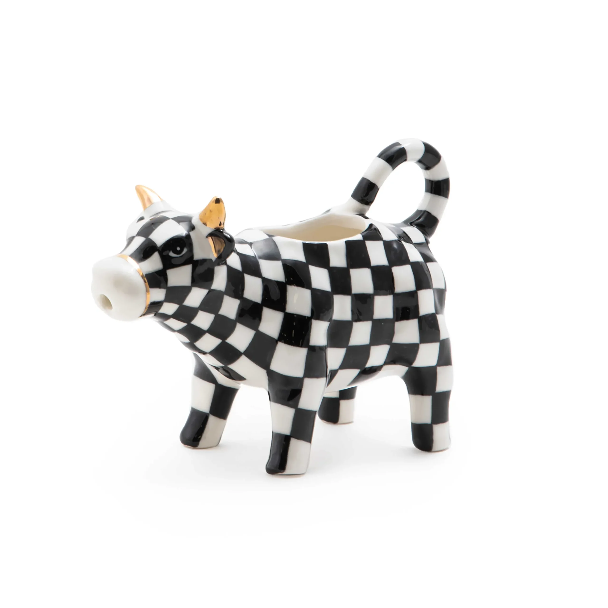 The Coffee Shop|Serveware|MacKenzie-Childs Cow Creamery Creamer