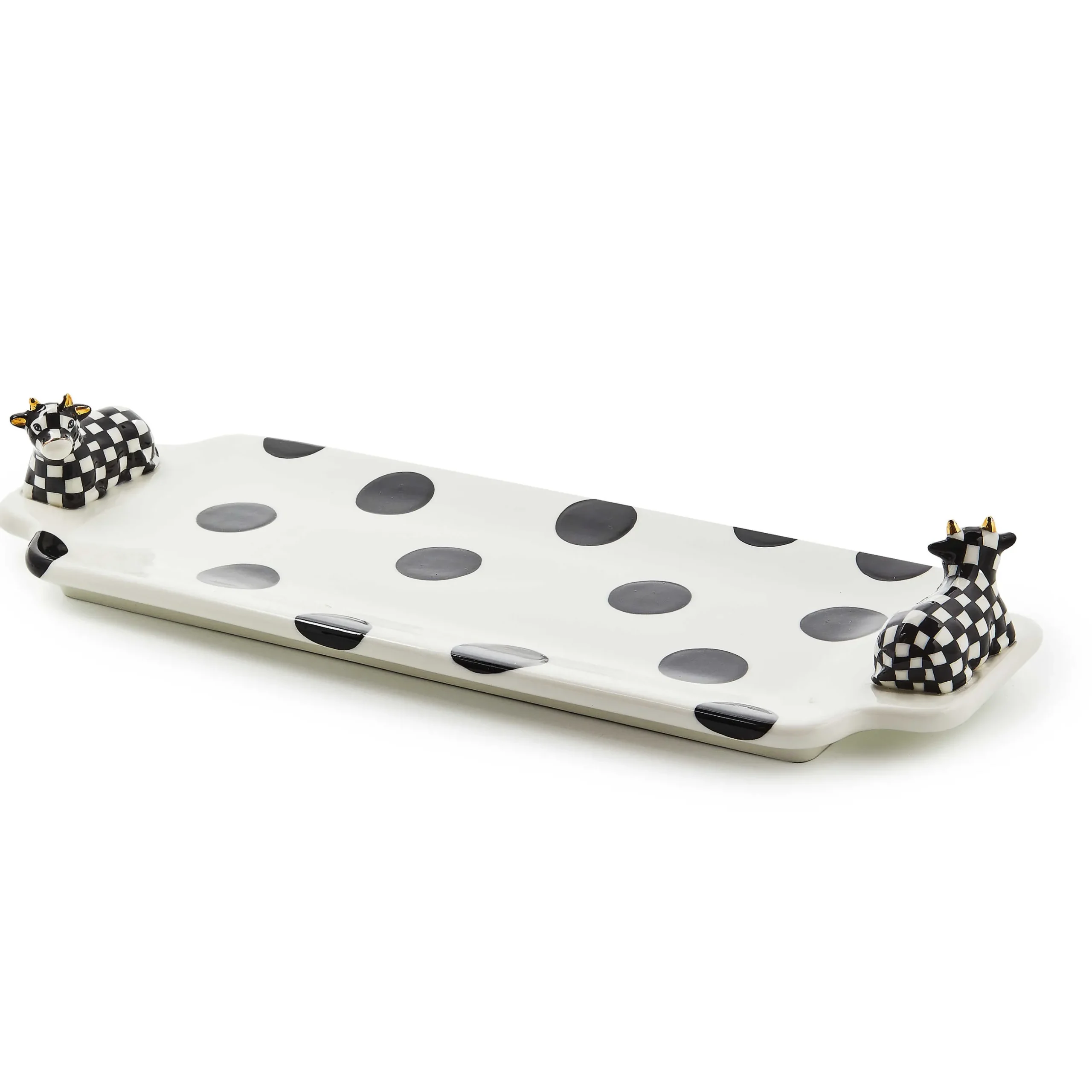 Serveware|MacKenzie-Childs Cow Creamery Serving Tray