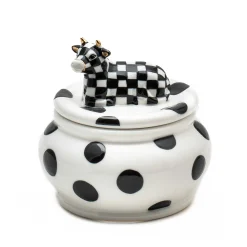 The Coffee Shop|Serveware|MacKenzie-Childs Cow Creamery Sugar Bowl