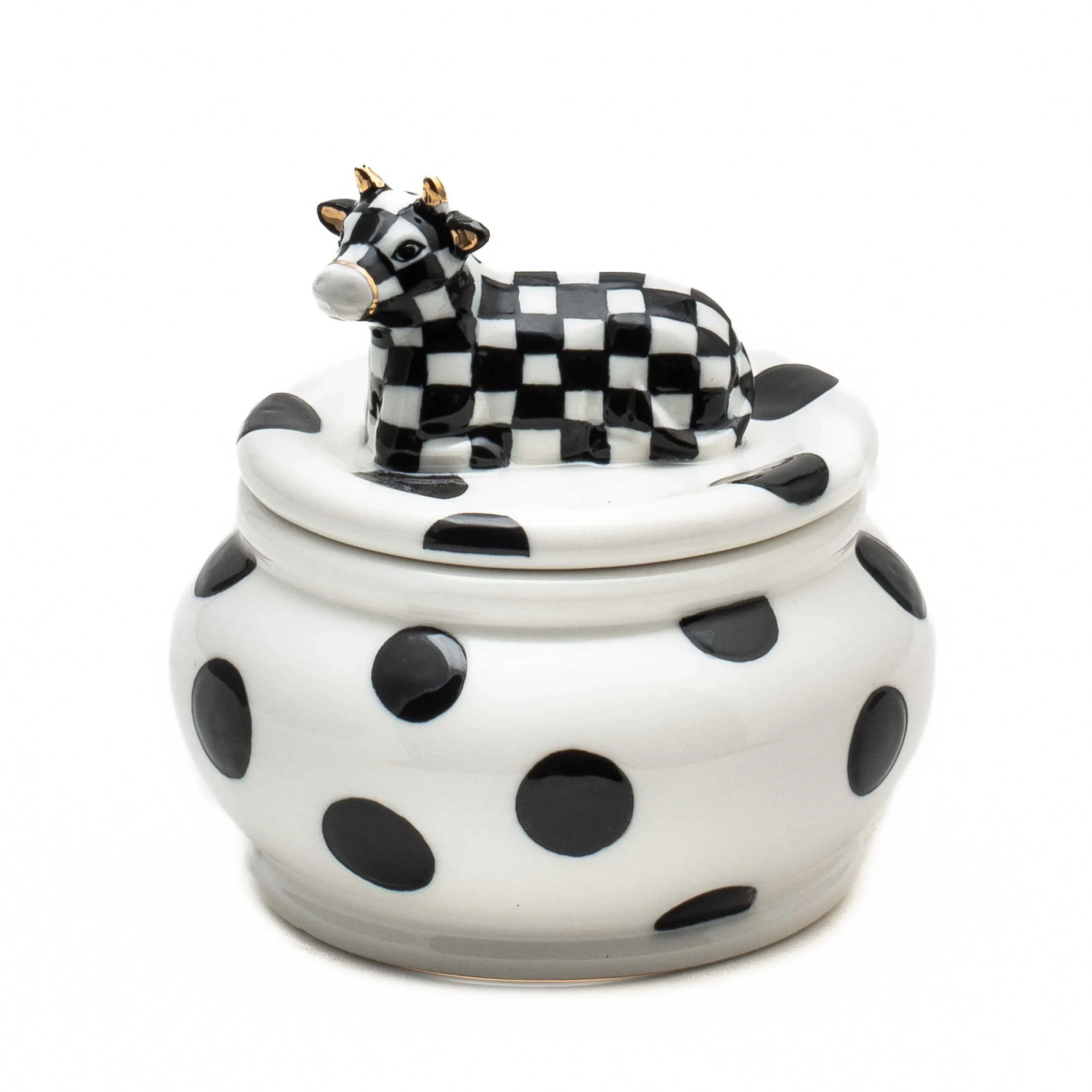 The Coffee Shop|Serveware|MacKenzie-Childs Cow Creamery Sugar Bowl