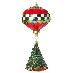 Holiday|MacKenzie-Childs Cozy Christmas Balloon Tree Glass Ornament