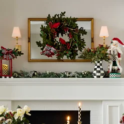 Greenery & Florals|Outdoor|MacKenzie-Childs Cozy Christmas Cardinal 29 Wreath
