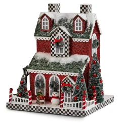 Room Accents|MacKenzie-Childs Cozy Christmas Illuminated Paper House
