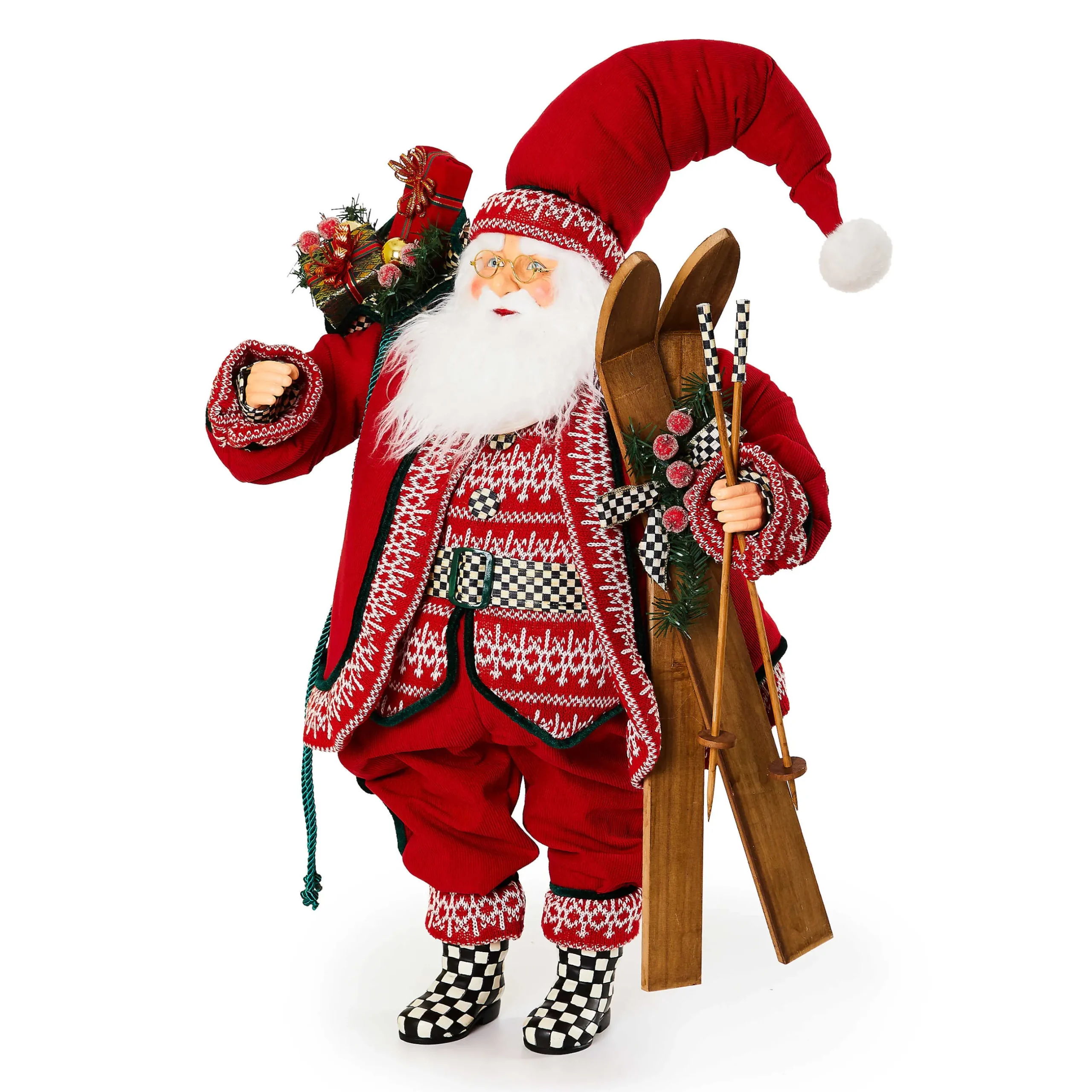 Holiday|Room Accents|MacKenzie-Childs Cozy Christmas Large Santa with Gifts