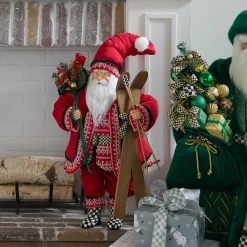 Holiday|Room Accents|MacKenzie-Childs Cozy Christmas Large Santa with Gifts