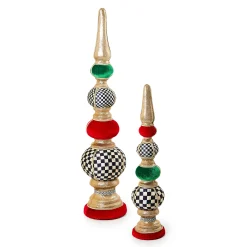 Room Accents|MacKenzie-Childs Cozy Christmas Large Tabletop Finial