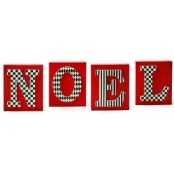 Room Accents|MacKenzie-Childs Cozy Christmas Noel Letter Set