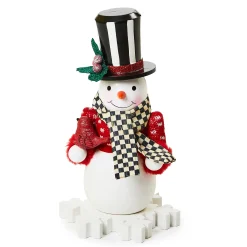 Room Accents|MacKenzie-Childs Cozy Christmas Snowman Nutcracker