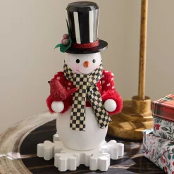 Room Accents|MacKenzie-Childs Cozy Christmas Snowman Nutcracker