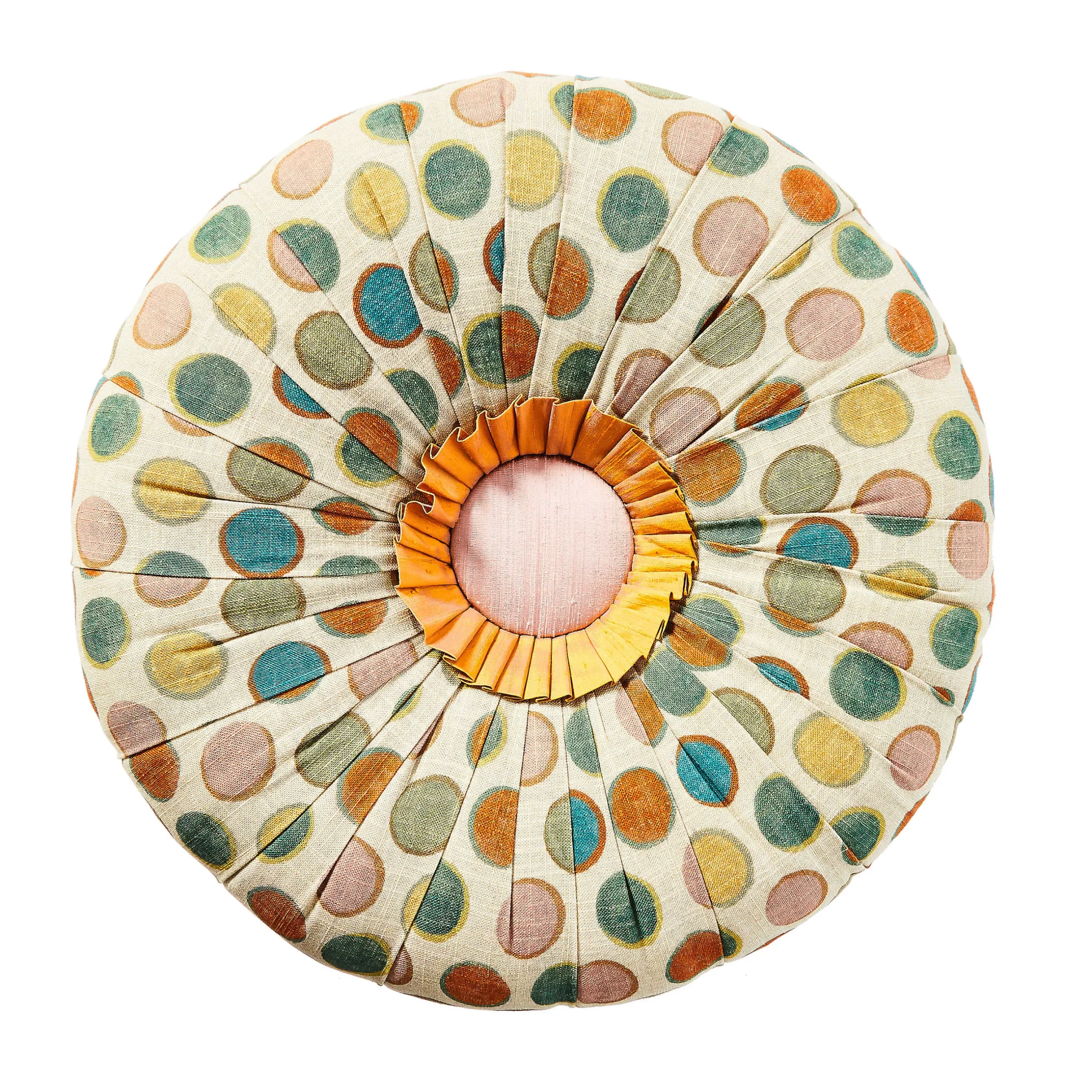 Living Room|MacKenzie-Childs Croquet Dots Ottoman