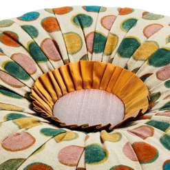 Living Room|MacKenzie-Childs Croquet Dots Ottoman