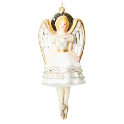 Holiday|MacKenzie-Childs Crystal Palace Angel Glass Ornament