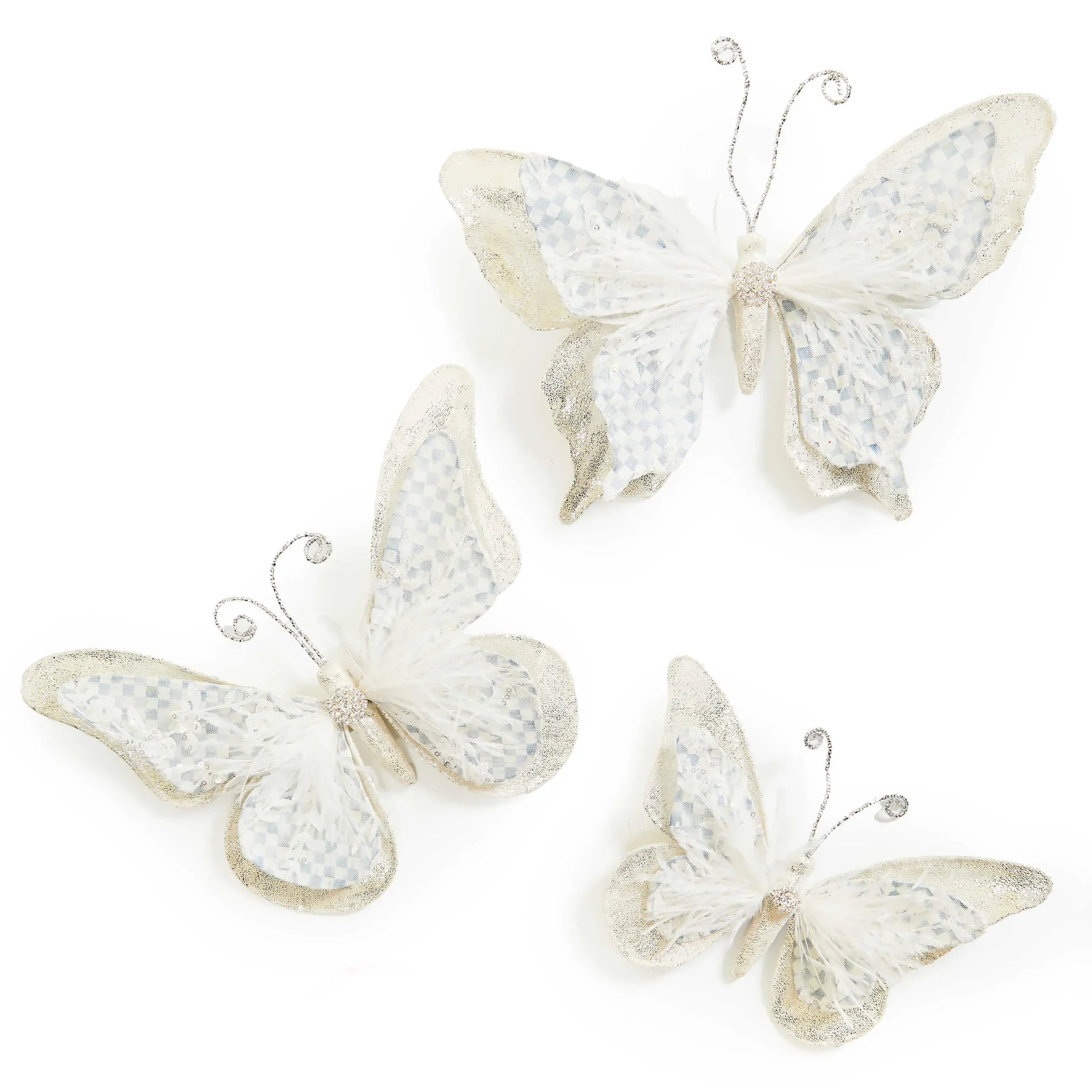 Finishing Touches|MacKenzie-Childs Crystal Palace Butterfly Clips, Set of 3