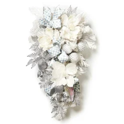Holiday|Greenery & Florals|MacKenzie-Childs Crystal Palace Illuminated White Swag