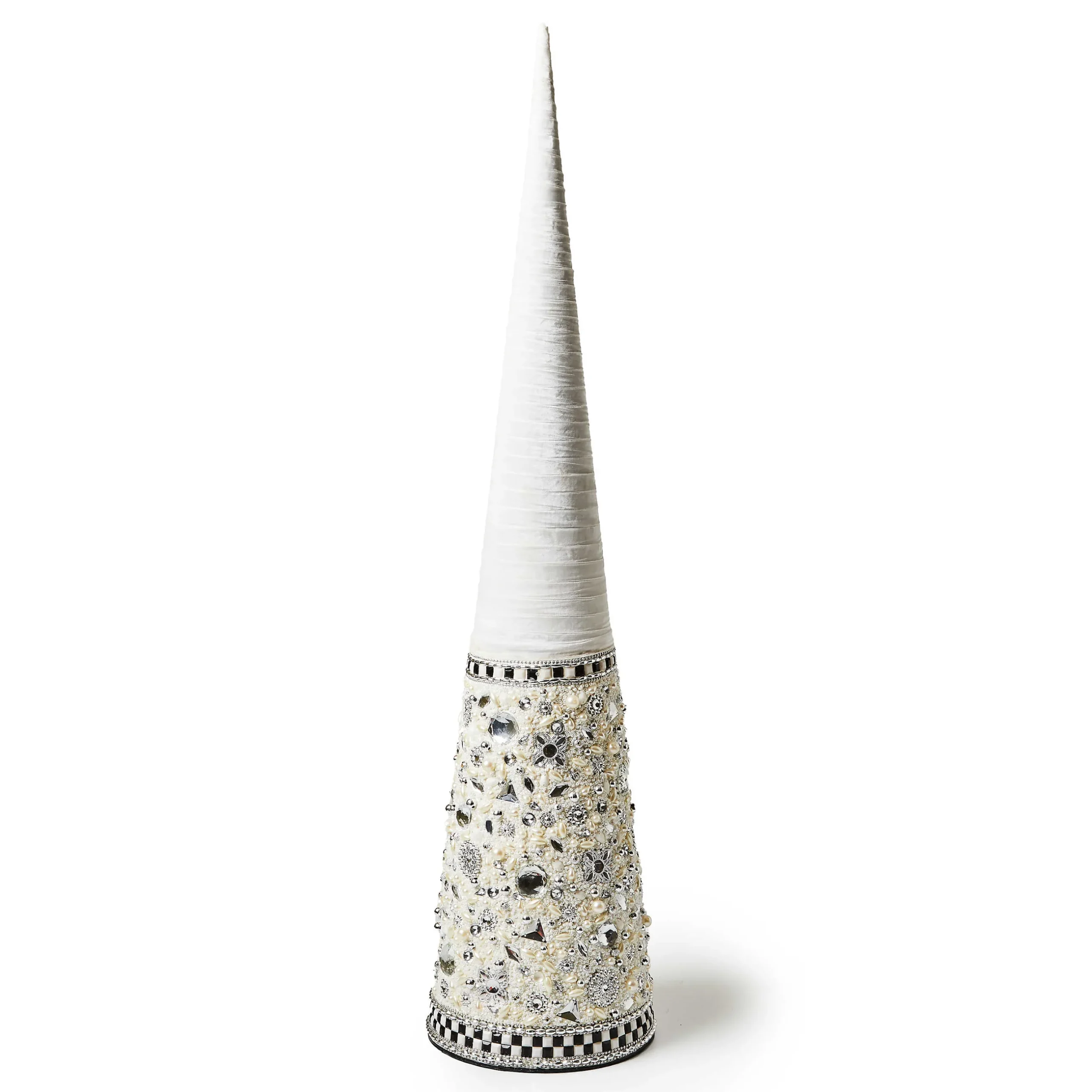 Room Accents|MacKenzie-Childs Crystal Palace Large Beaded Cone Tree