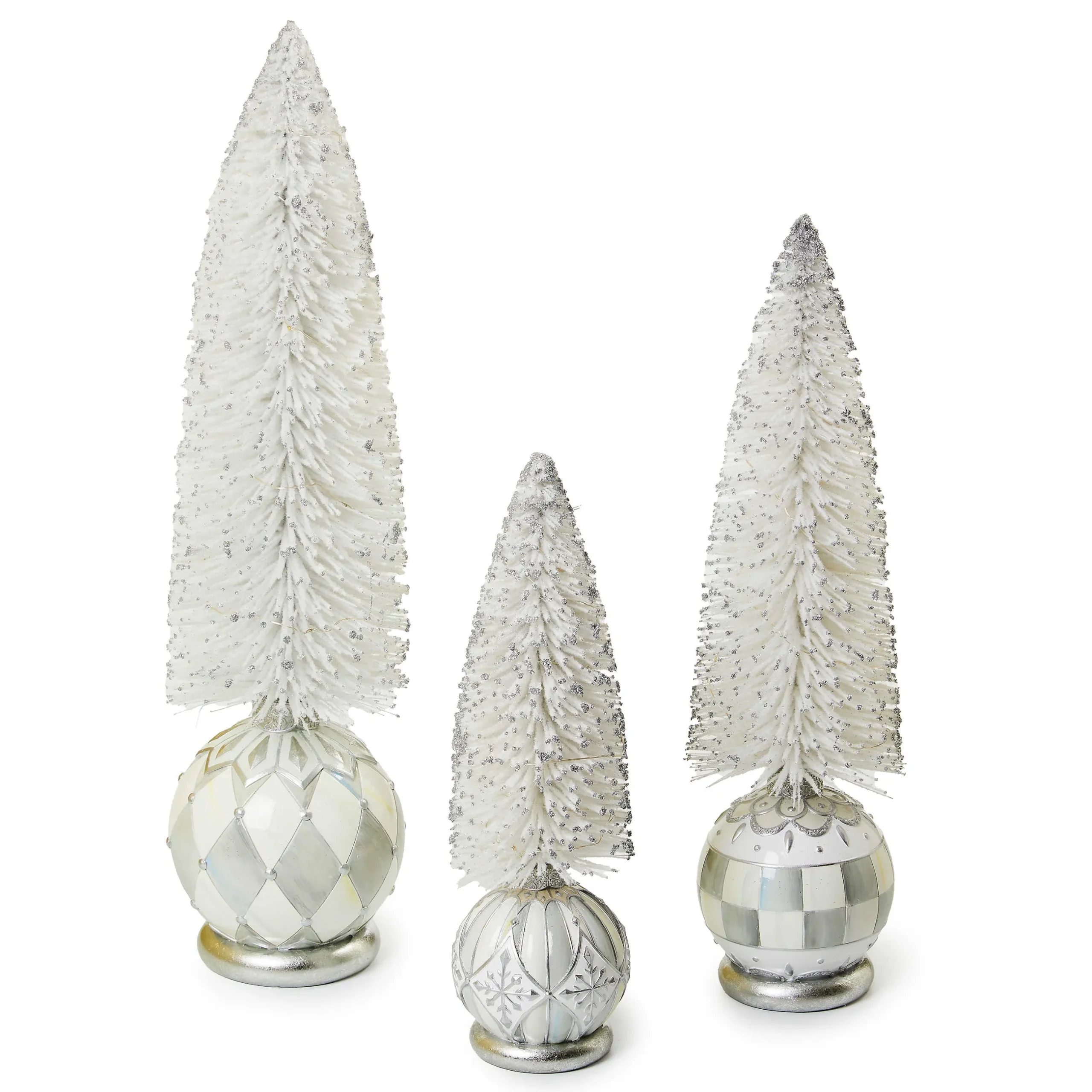 Room Accents|MacKenzie-Childs Crystal Palace Medium Illuminated Bottle Brush Tree