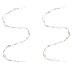 Holiday|Room Accents|MacKenzie-Childs Crystal Palace Mirrored Garland, Set of 2