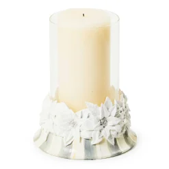 Candles & Fragrances|Table Accessories|MacKenzie-Childs Crystal Palace Poinsettia Pillar Candle Holder