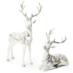 Room Accents|MacKenzie-Childs Crystal Palace Resting White Deer