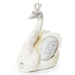 Room Accents|MacKenzie-Childs Crystal Palace Small Embellished Fabric Swan