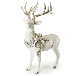 Outdoor|MacKenzie-Childs Crystal Palace Standing Trophy White Deer