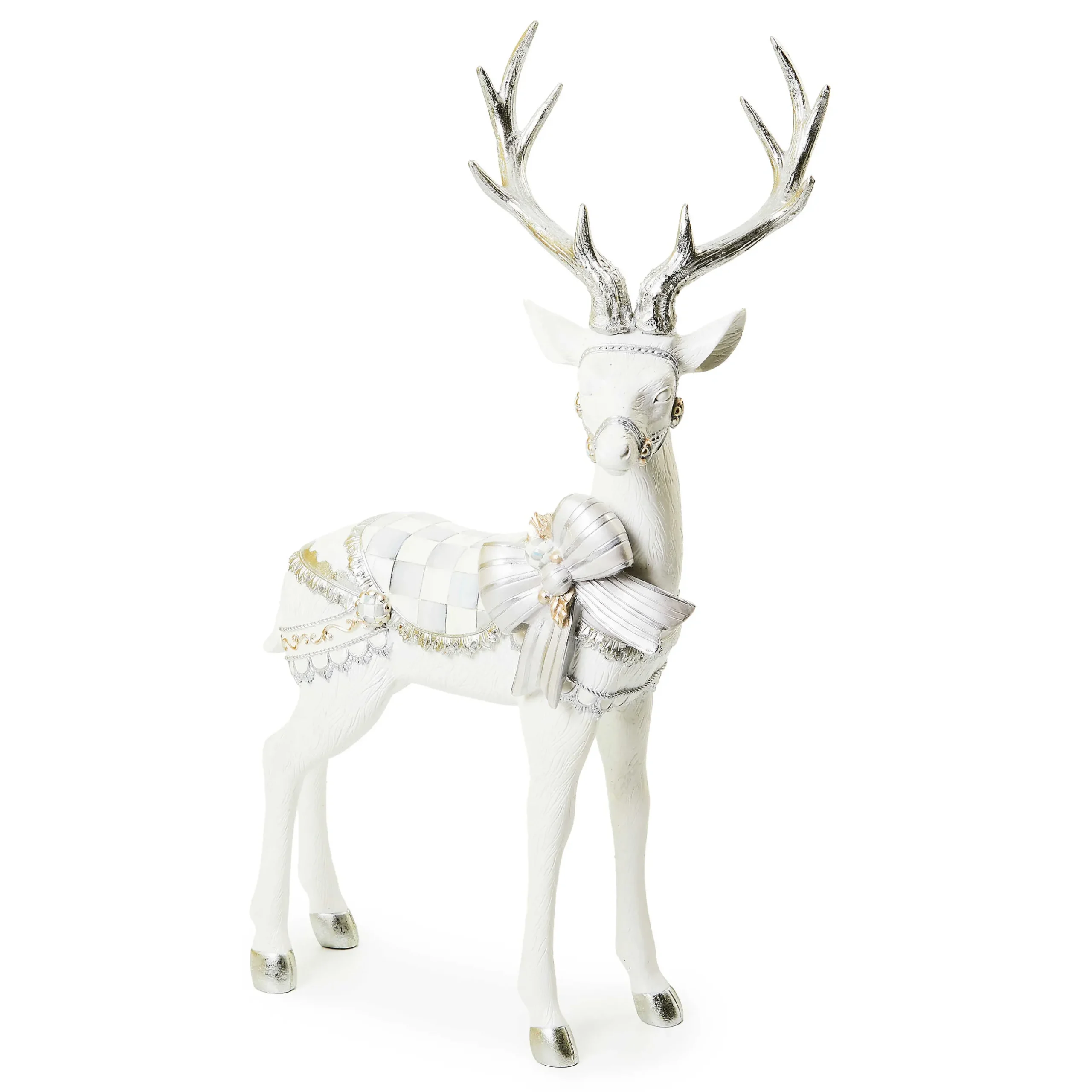 Room Accents|MacKenzie-Childs Crystal Palace Standing White Deer