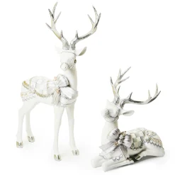 Room Accents|MacKenzie-Childs Crystal Palace Standing White Deer