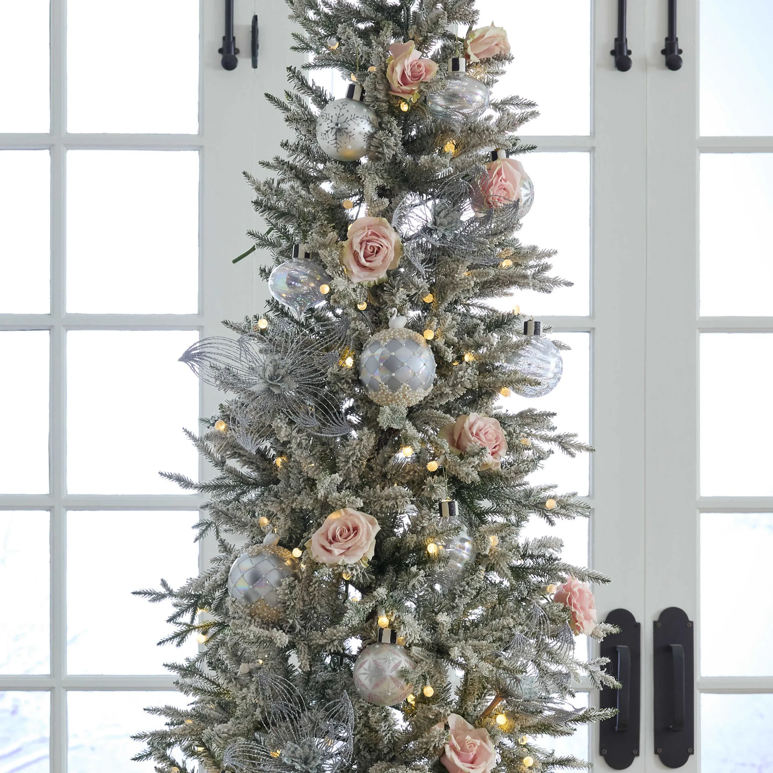 Holiday|MacKenzie-Childs Crystal Palace Swan Jumbo Glass Ball Ornament