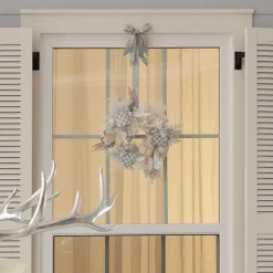 Greenery & Florals|Outdoor|MacKenzie-Childs Crystal Palace White Mini 16 Wreath