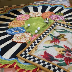 Rugs|MacKenzie-Childs Cutting Garden 6' Round Rug