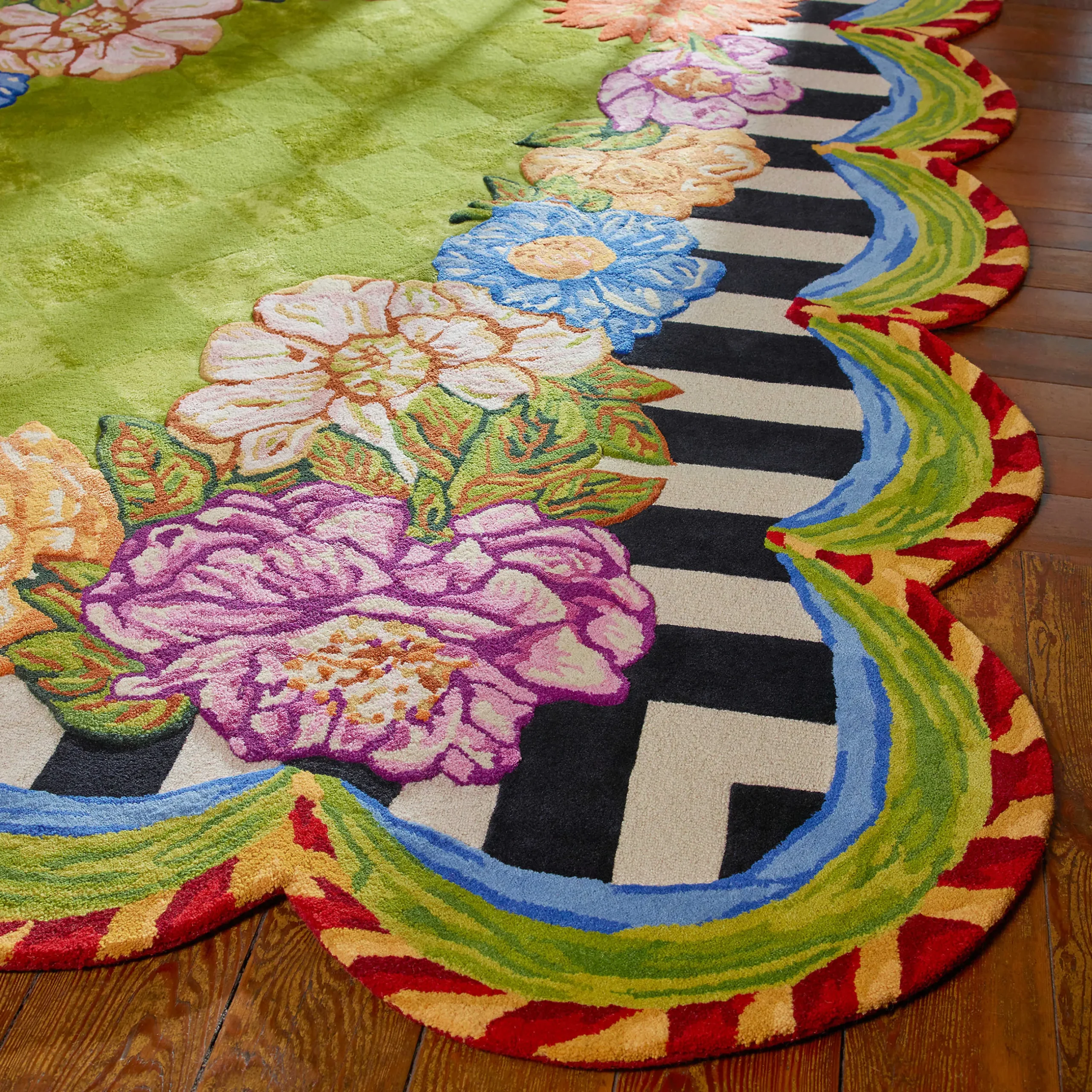 Rugs|MacKenzie-Childs Cutting Garden 6'5 x 8' Rug