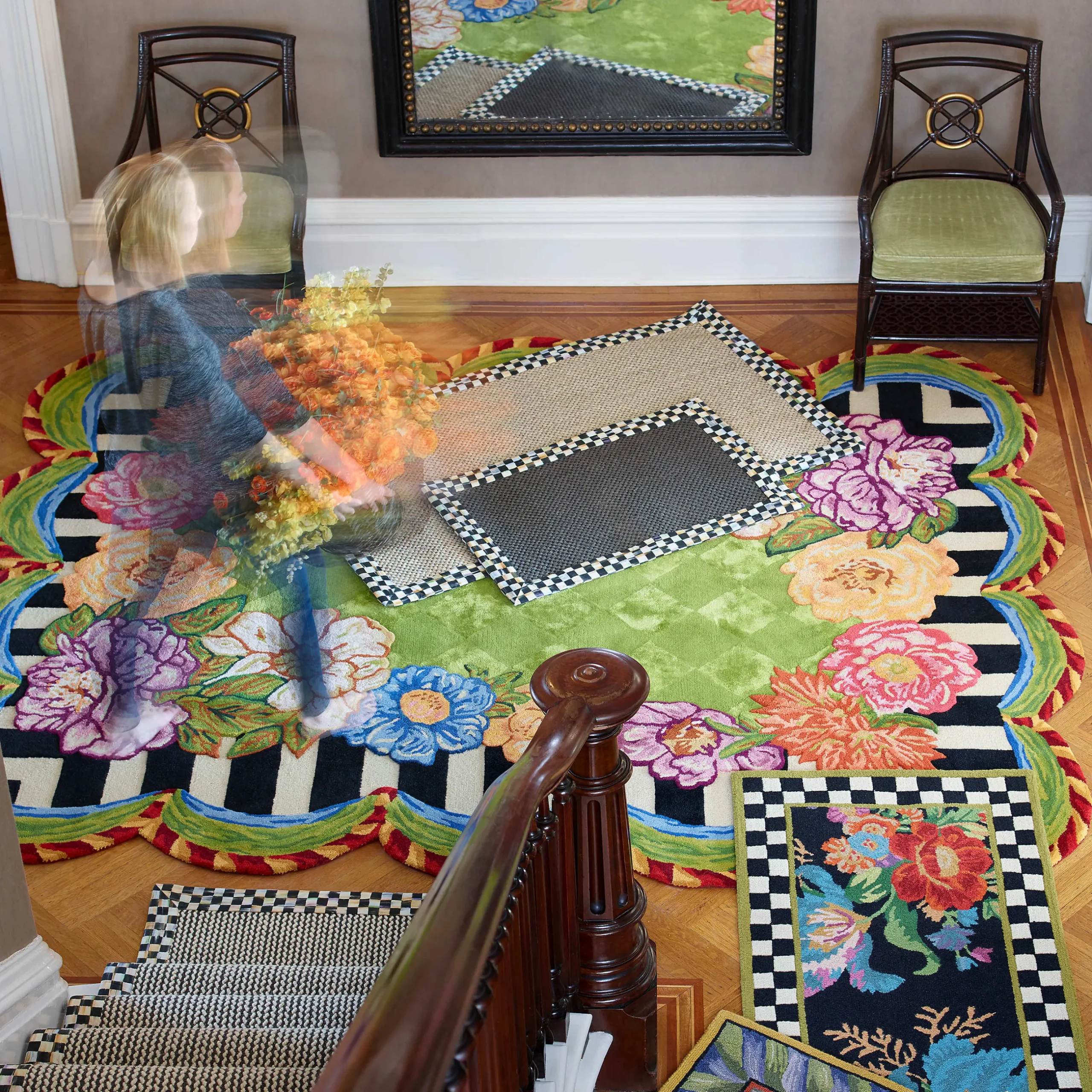 Rugs|MacKenzie-Childs Cutting Garden 6'5 x 8' Rug