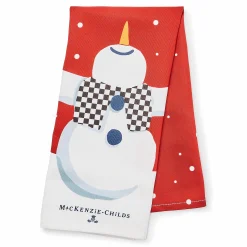 Holiday|Kitchen & Table Linens|MacKenzie-Childs Dancing Snowman Dish Towel